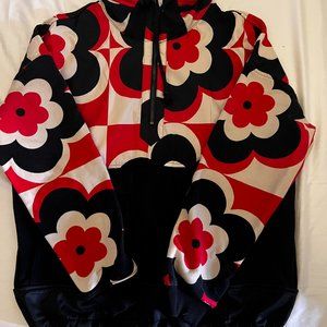 Free People Movement Daybreak Half Zip Floral Pullover with Drawstring Size S